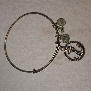 Alex & Ani gold anchor bracelet